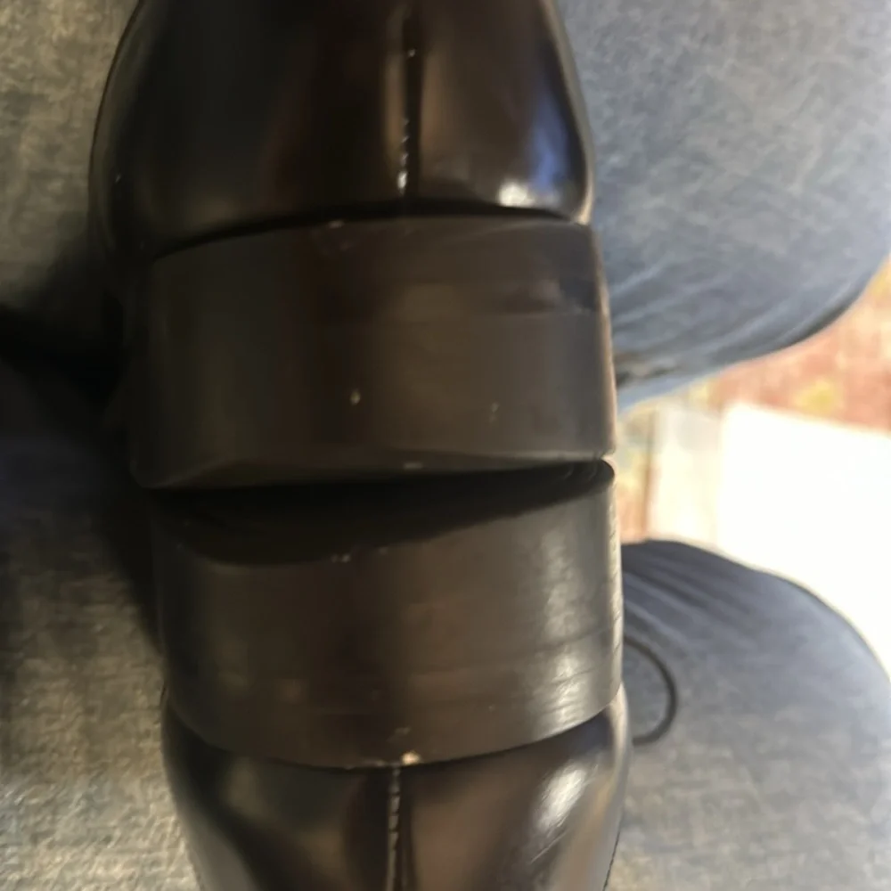 Leather Classics Oxford‎ lace up black men’s shoes Sz 10 AA